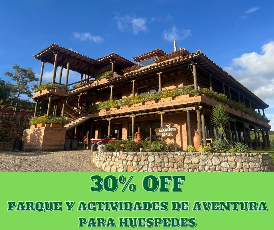 Hotel, Bungalows, Chalet Y Cabanas Aventura Park Villa De Leyva La Periquera Exterior foto